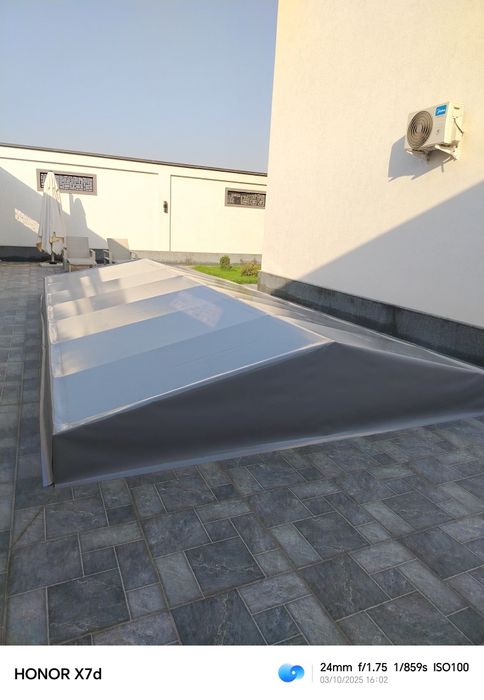 Баннер банер бассейн салафан соя сетка тент капсула установка