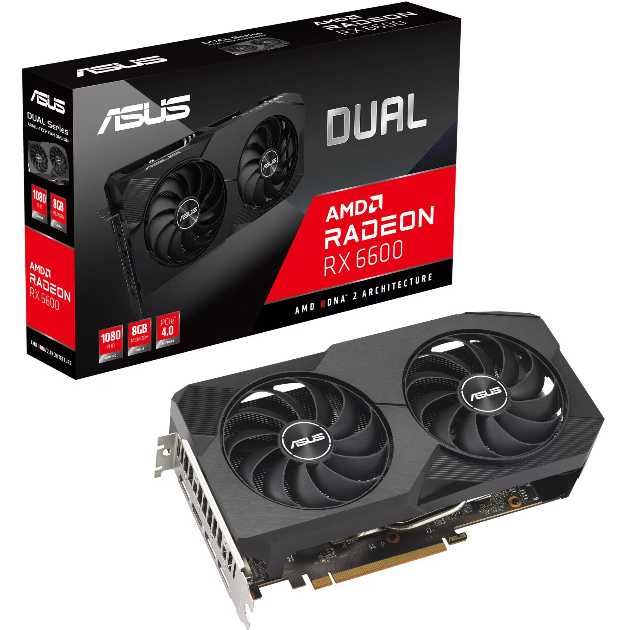 Placa Video ASUS AMD Radeon™ RX 6600 V2 Dual