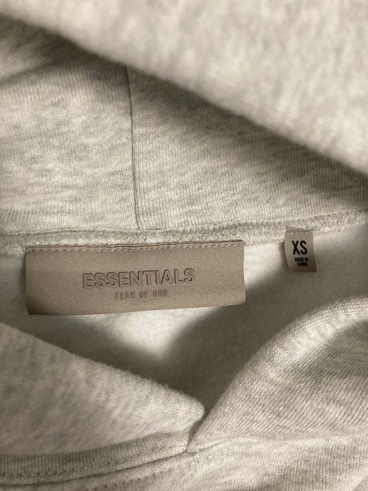 Essentials hoodie сиво