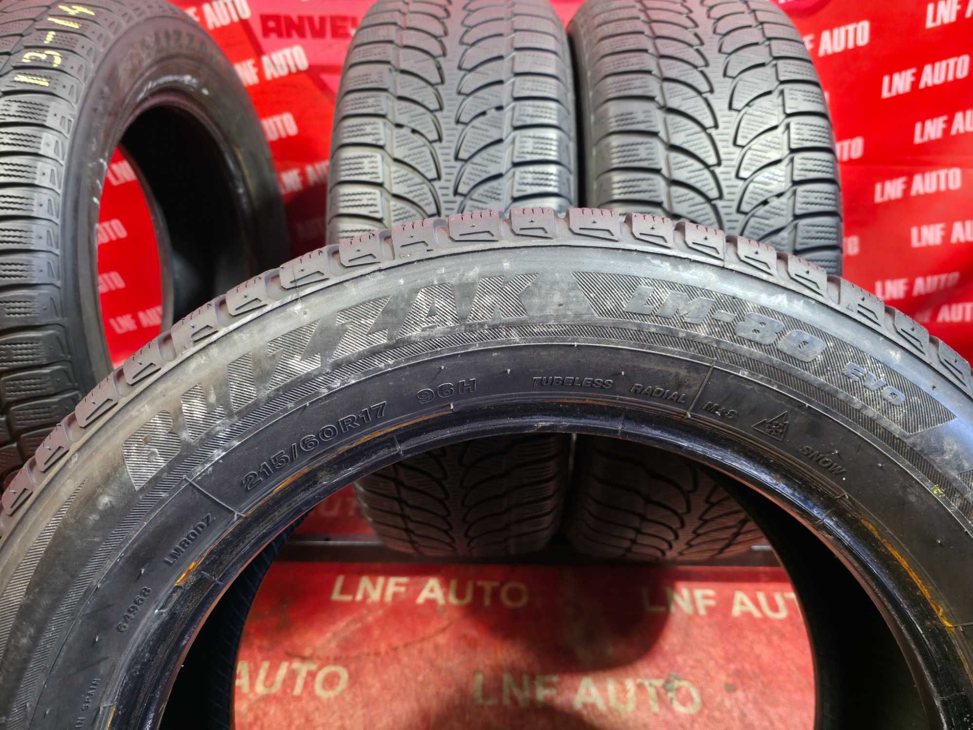 Anvelope de IARNA - 215/60/17 - BRIDGESTONE - 6.28 MM - DOT 13 / 14 !