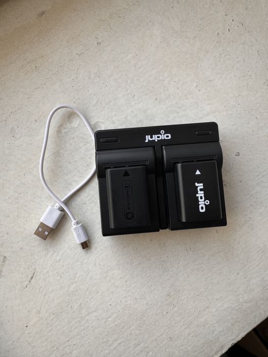 Jupio Kit: 2x NP-FW50 + USB Dual Charger для Sony