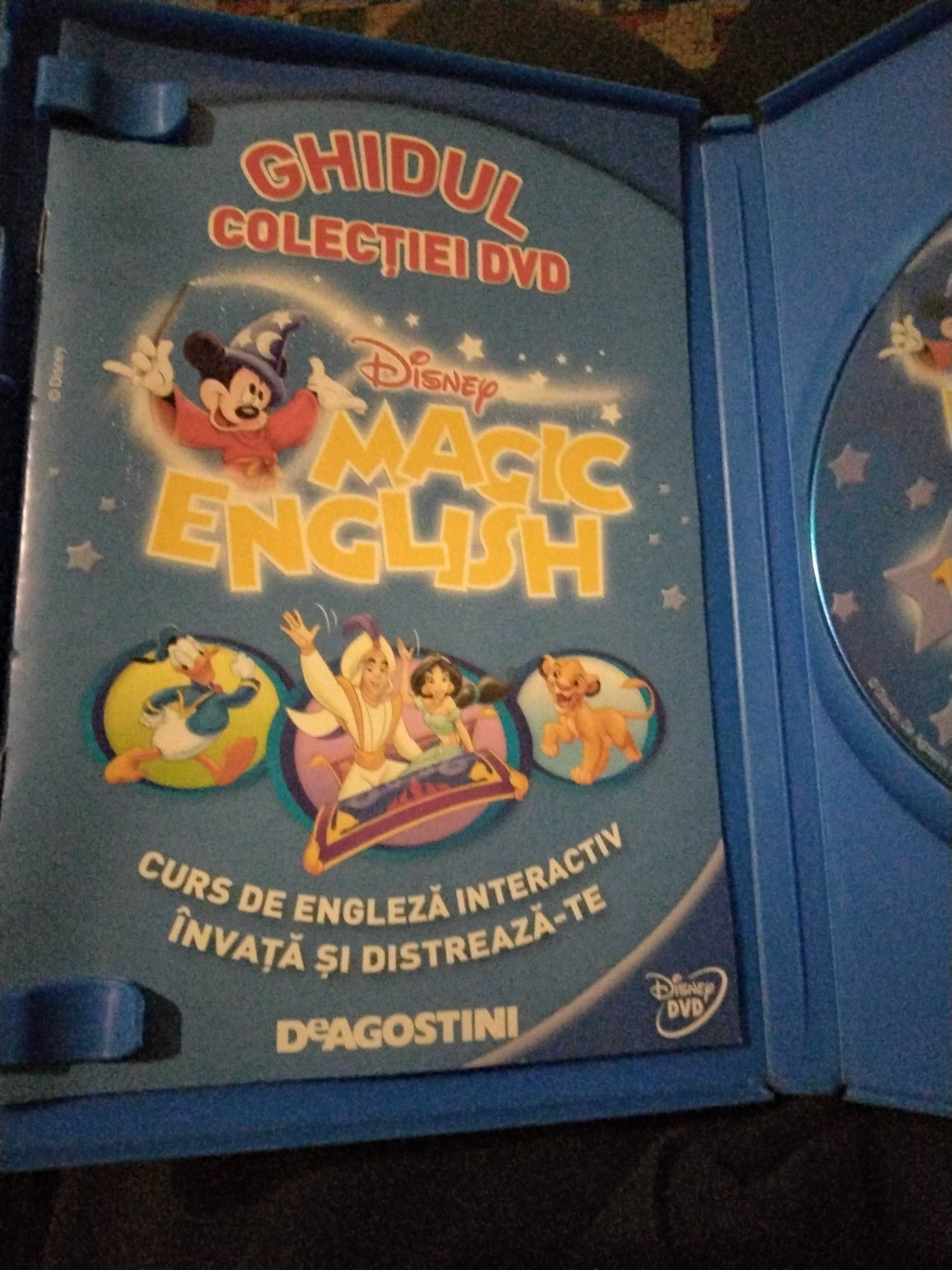 DVD:Curs de engleza interactiv,învață, distreaza-te.Desene Disney