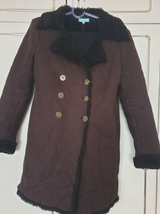 Дамско кожено палто