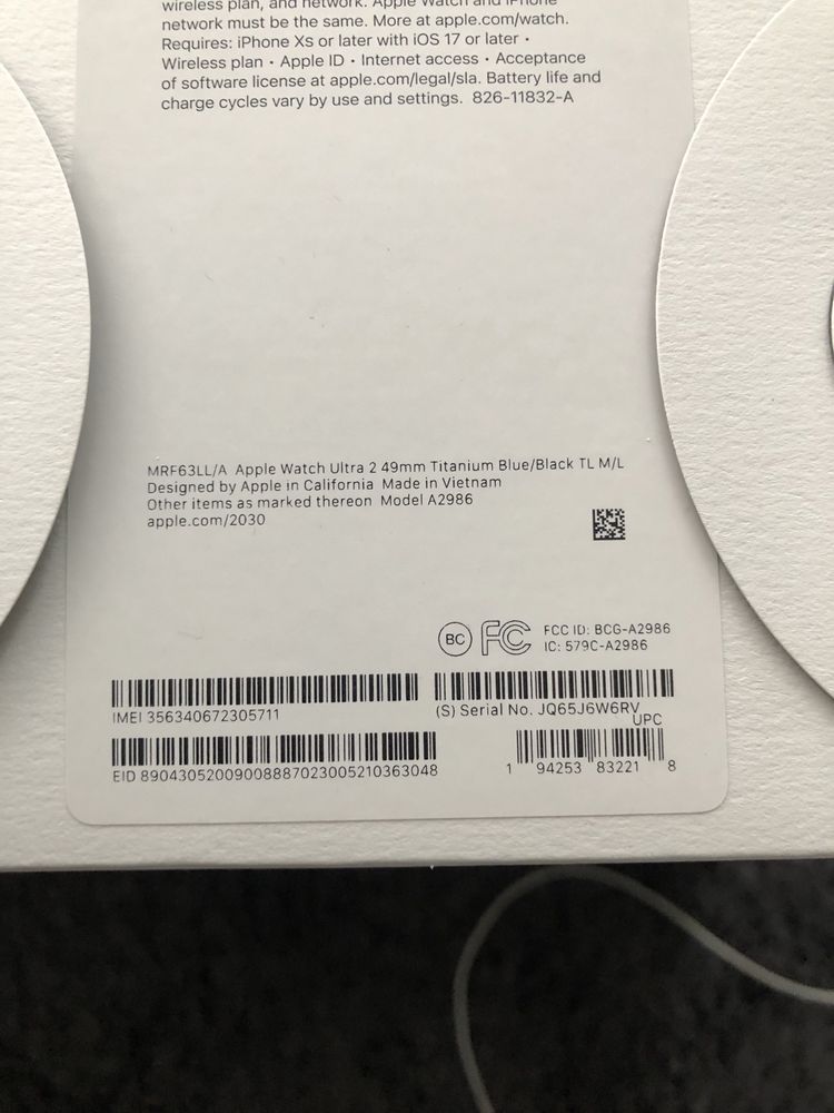 Apple Watch Ultra2 full box in garantie