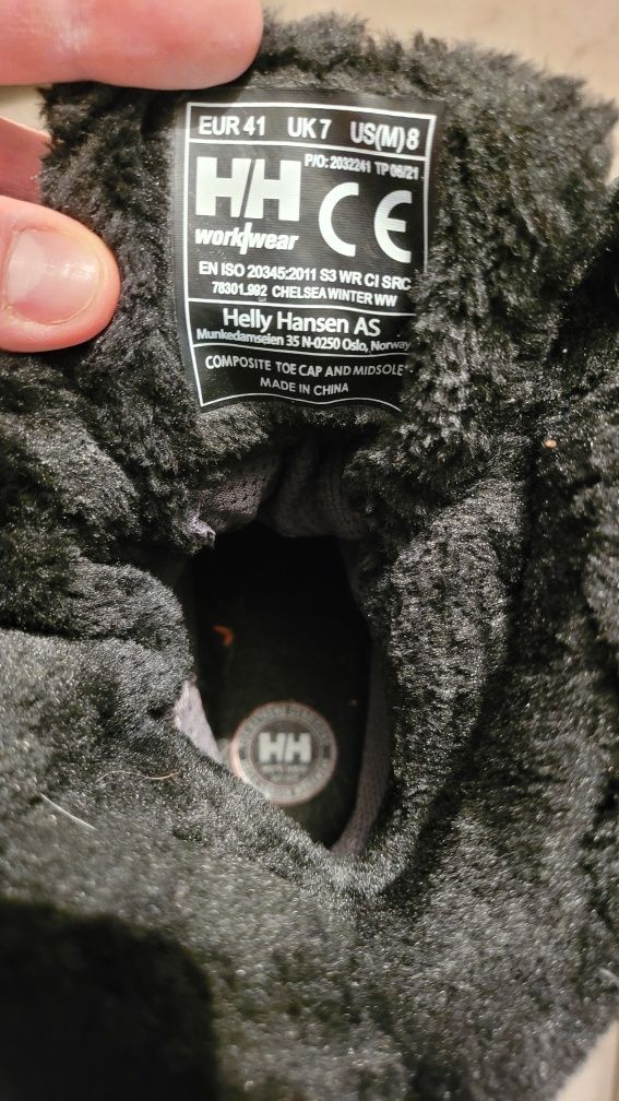 Ghete Helly Hansen S3 iarna - lucru bombeu protecția muncii Vibram