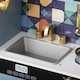Bucatarie din lemn ecologic, 81 cm inaltime, accesorii incluse, Blue