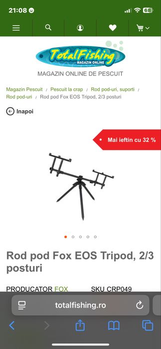 Vand rod pod cu tot cu avertizori folosit doua partide