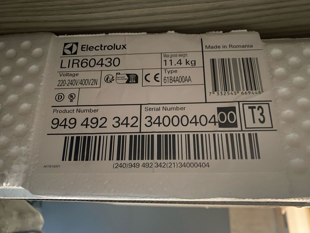 Plita incorporabila Electrolux LIR60430, Inducție, 4 zone de gatit