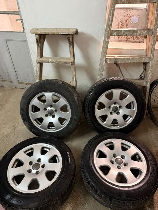 Джанти от Audi A4 със зимни гуми Michelin