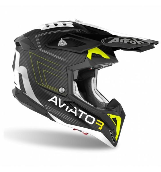 Casca Airoh aviator 3 primal yellow matt  L(Leatt, Scott, Alpinestars)