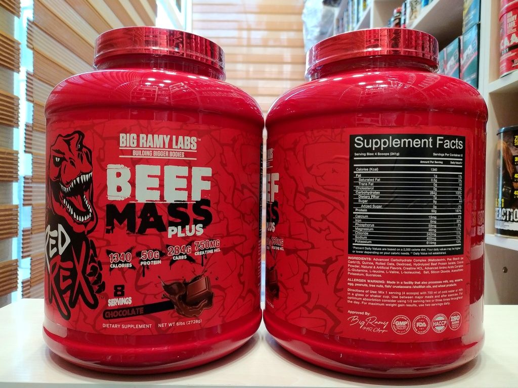 Gainer Red Rex Beef Mass от Big Ramy Labs гейнер.