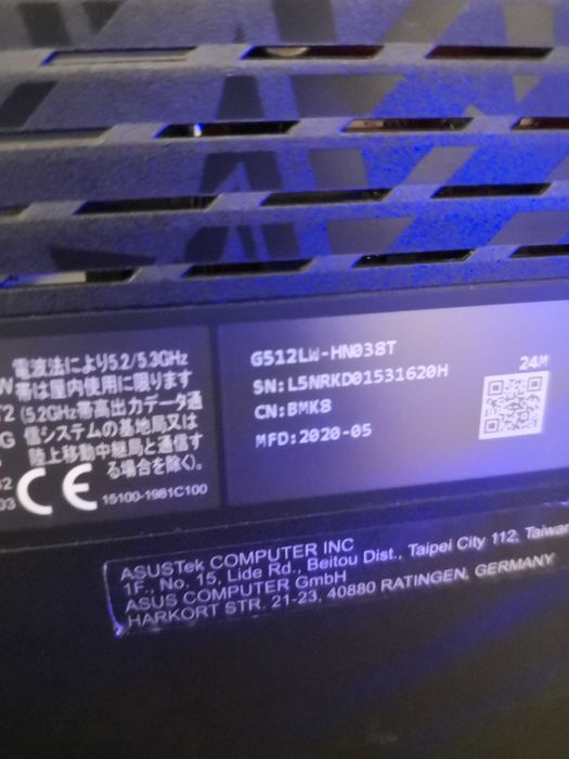 Schimb Sau Vand Asus  Gaming ROG Strix G512LW, RTX2070 8Gb