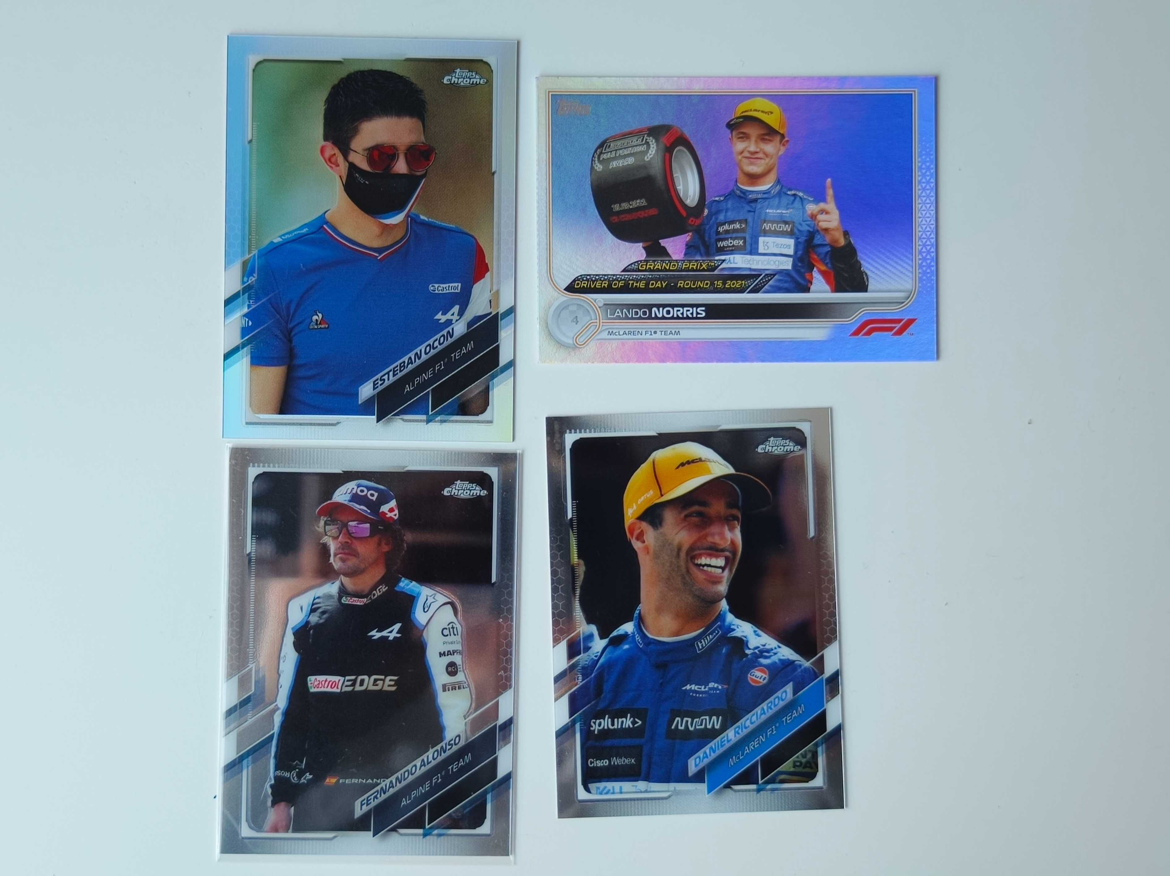 Колекционерски карти Formula 1 F1 Topps Alonso, McLaren, Ferrari