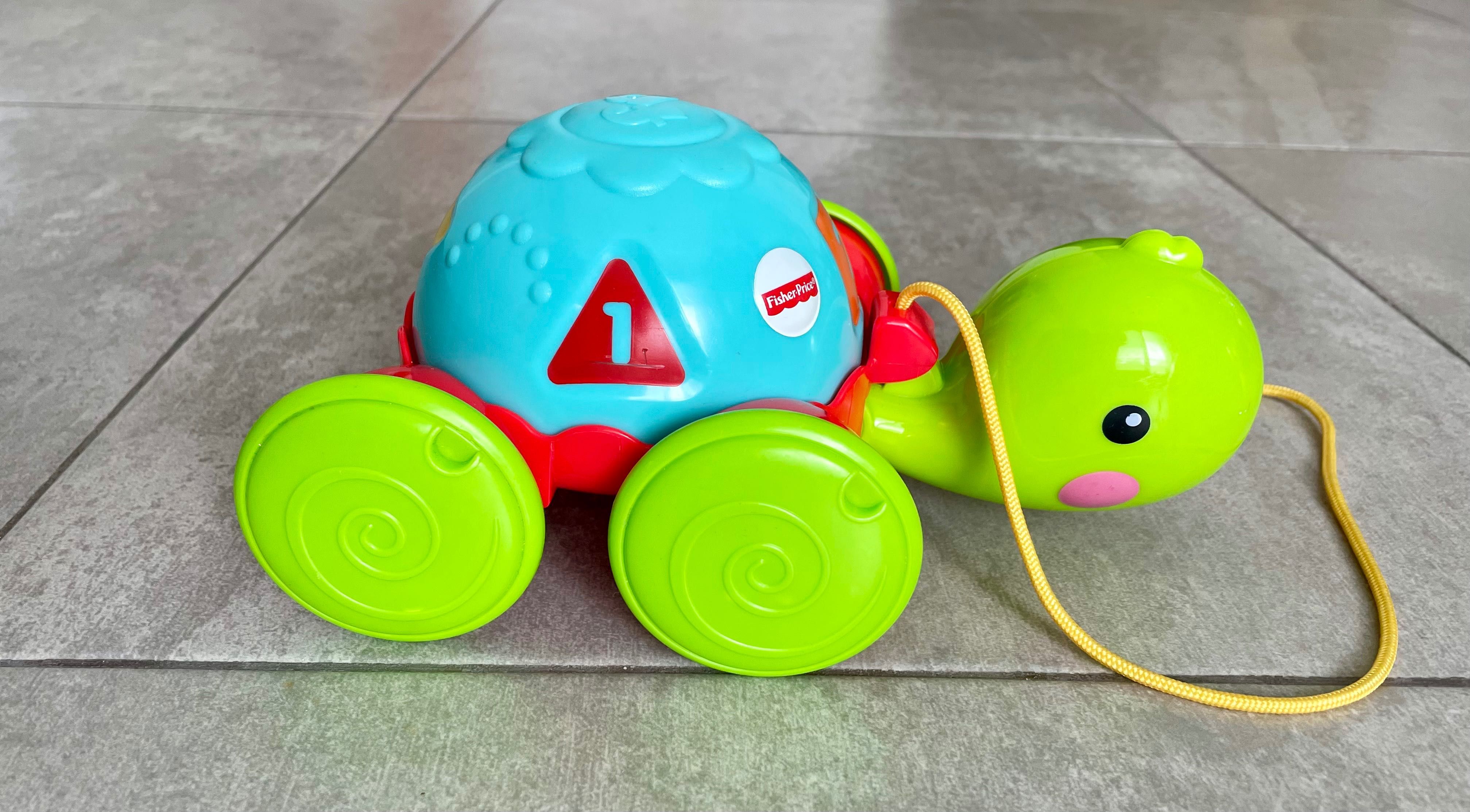 Зебра за столче  костенурка дърпане Фишър Прайс Fisher Price Tiny Love