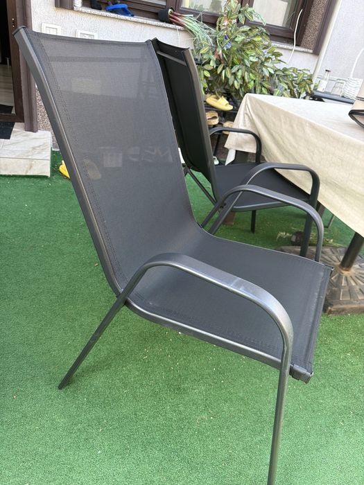 Scaune gradina 6 bucati cu perne