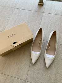 Естествена кожа обувки Zara чисто нови