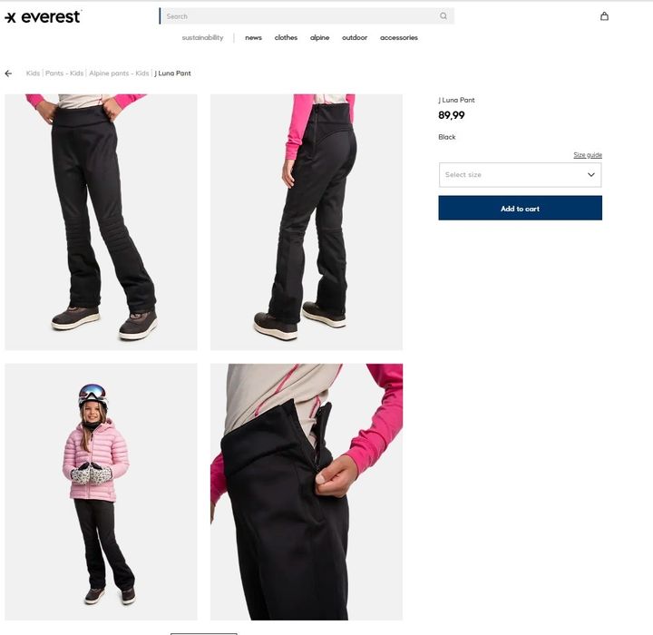 Vand pantaloni schi fete 158