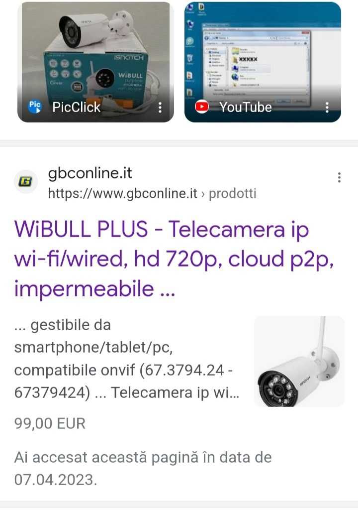 2 Telecamere ip exterior hd 720 wi-fi