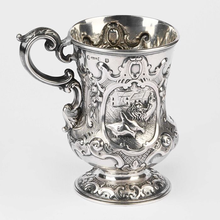 Halba din argint 925-Glasgow Scotia an 1863-300 ml-argintart.ro