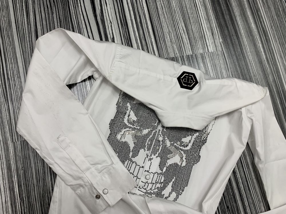 Camasa PHILLIP PLEIN  material bumbac 100% Poze reale,nu copiate !