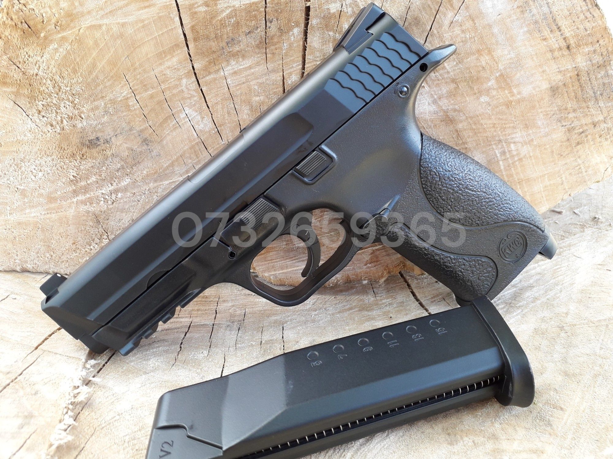 Reducere Smith&Wesson pistol airsoft CO2 NBB slide metal puternic NOU