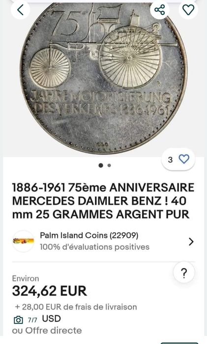 Medalie aniversară Daimler Benz