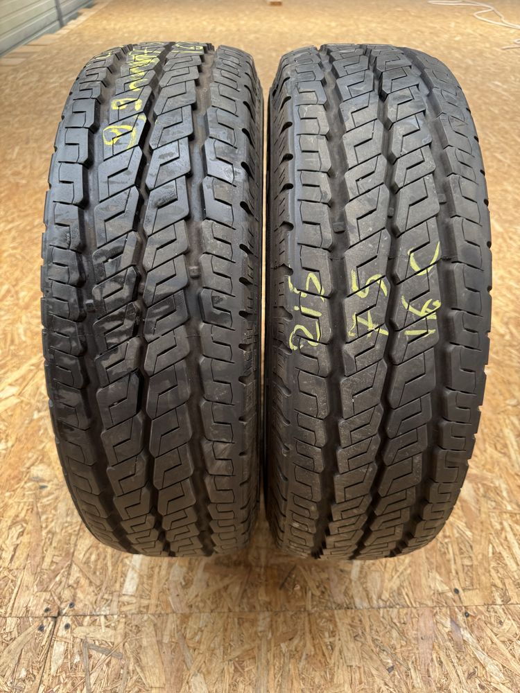 2 x Cauciucuri Continental 215/75 R16C – 7mm profil, DOT 2018
