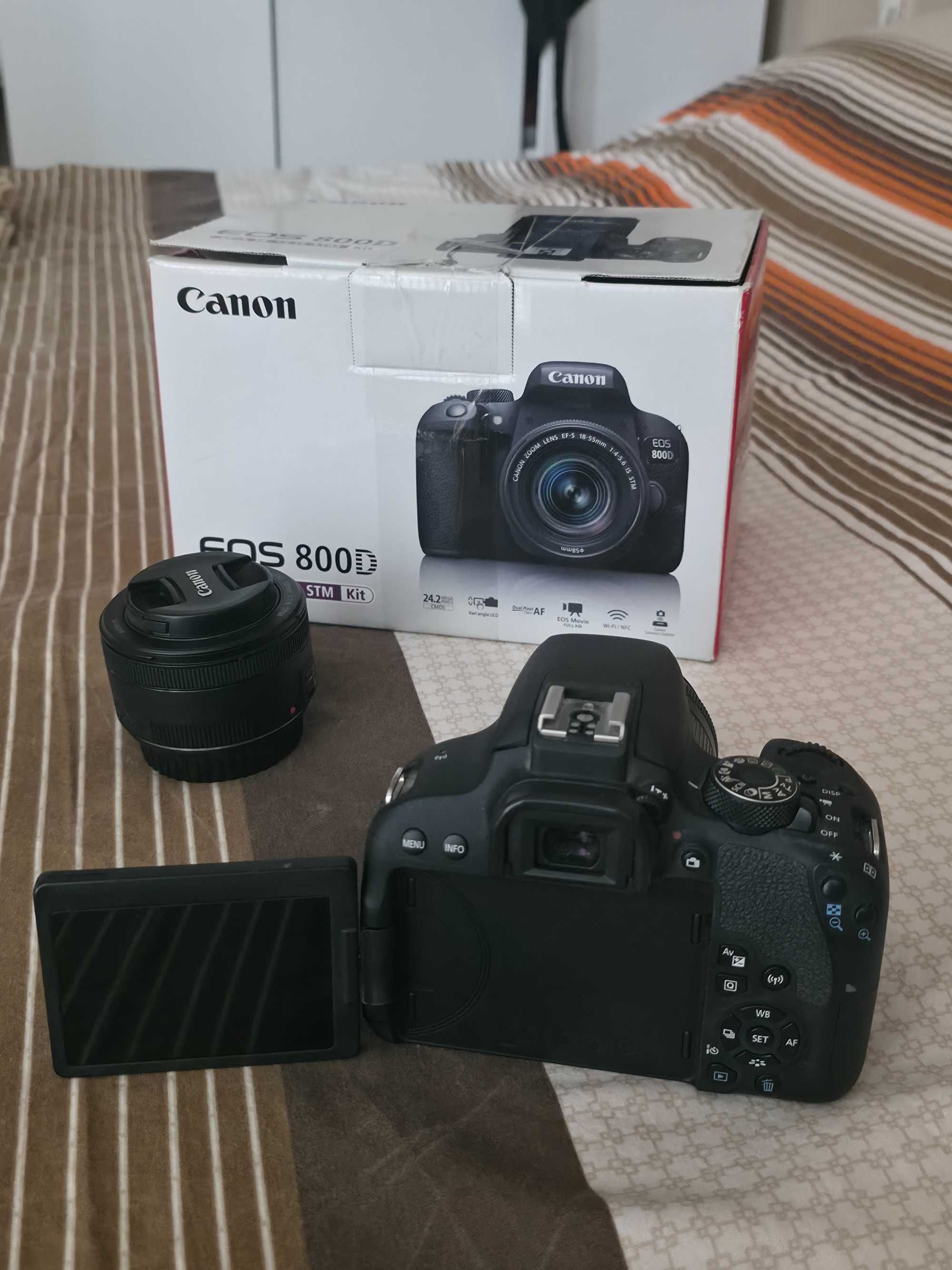 Canon EOS 800D + 2 Обектива