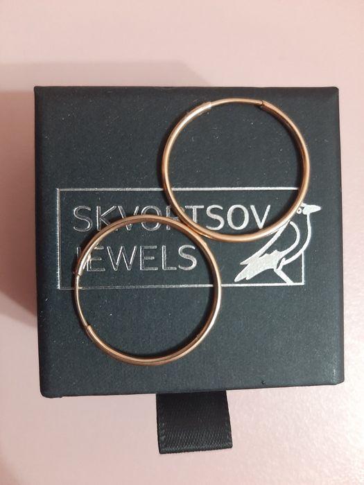 Сережки под золото