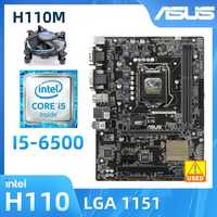 Placa de baza 1151 ASUS H110M-C + I5 6500 3.6 Ghz Garantie CoolerCadou