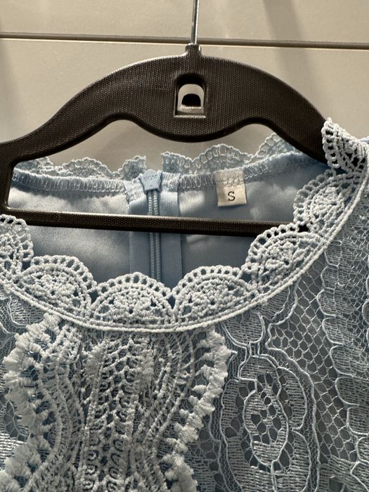 Светло синя рокла С-размер