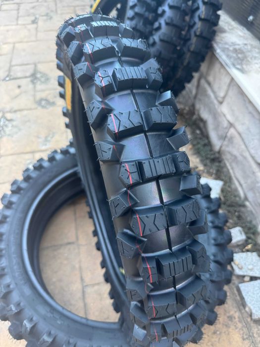 Ендуро гума XY-059C 100/90-18 HARD e enduro червена линия