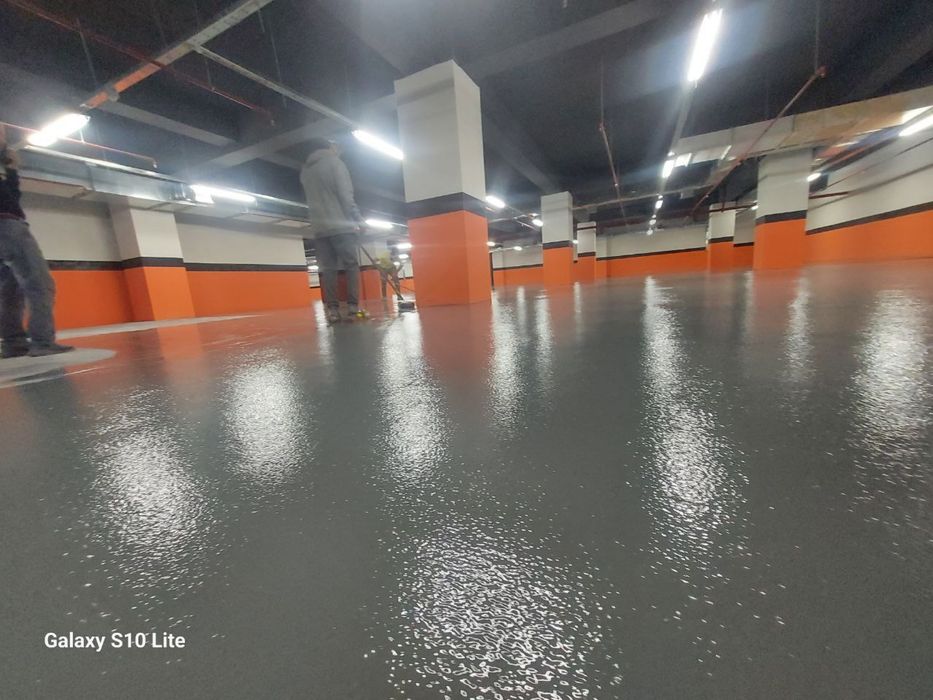 Антискользчшие текстурированные эпоксидные полы ( апельсиновая корка)