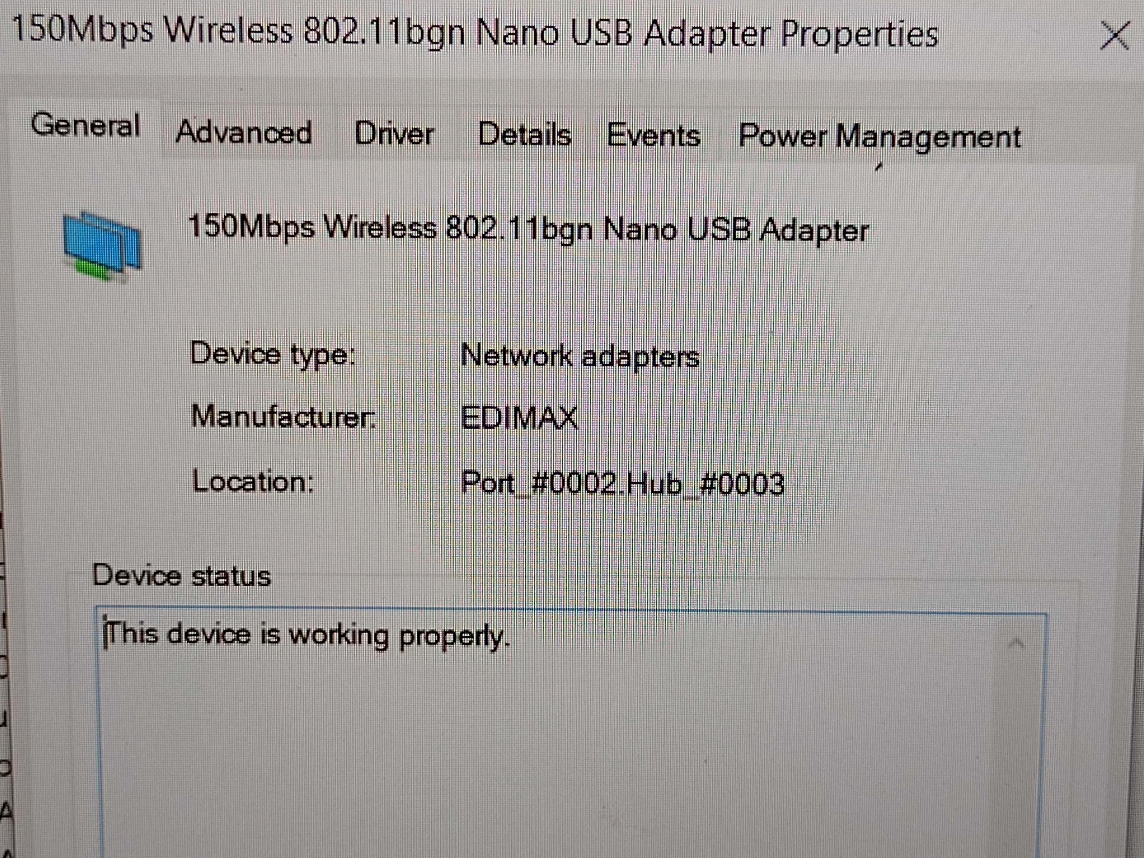 Edimax Adaptor wireless N150, Wi-Fi,  Nano USB