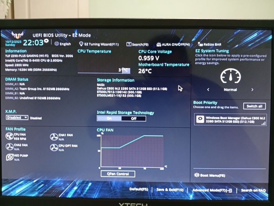 Компьютер i5-8400 / 16gb ОЗУ / 512gb SSD