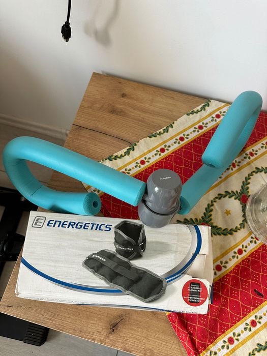Bicicleta de casa pentru maini si picioare plus accesorii fitness