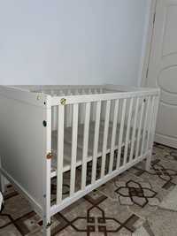 Бебешко креватче 60/120 см бяло