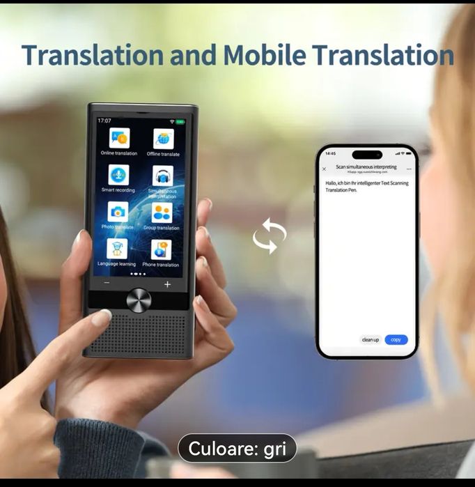 Traducător/translator inteligent, AI, nou, la cutie