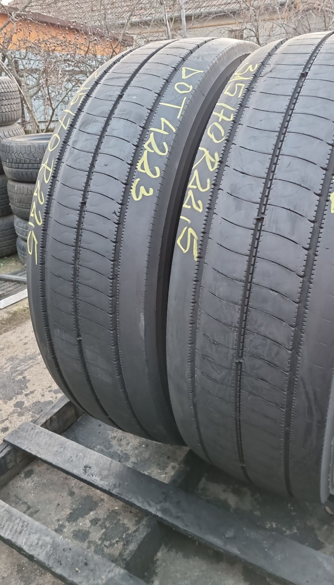 2 Anvelope Camion (DIRECȚIE) Bridgestone 315/70 R22.5 M/S DOT4223