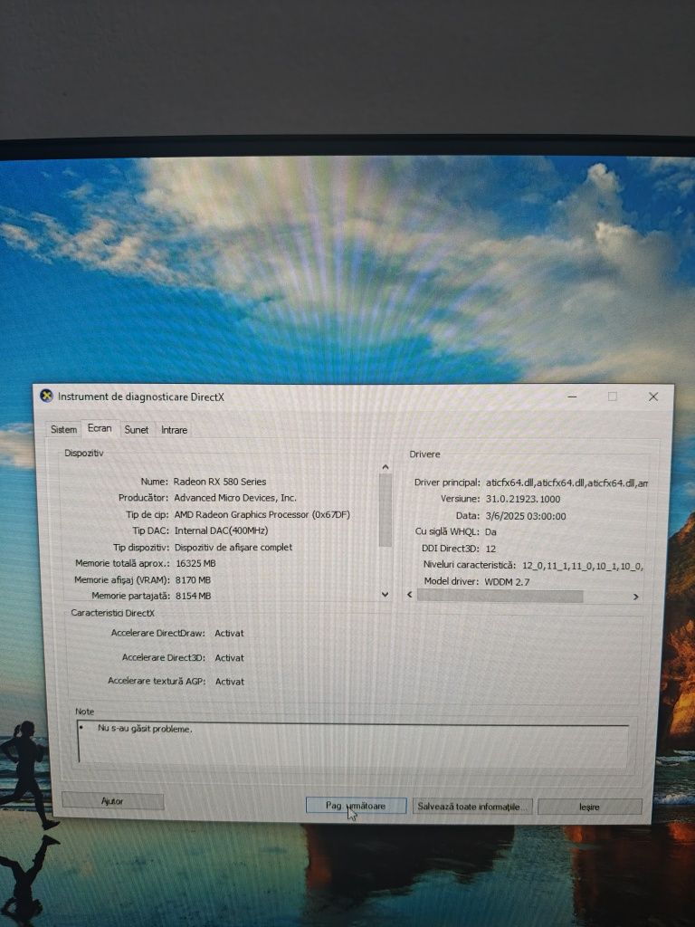 Calculator / PC Gaming Ryzen 5 2600, Sapphire Rx 580,16 gb 3000mhz