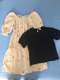 Zara детска рокля и блузка 8-9 г