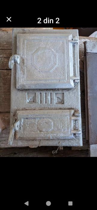 Ușă teracotă cu șamotă și teracotă tip cizmă