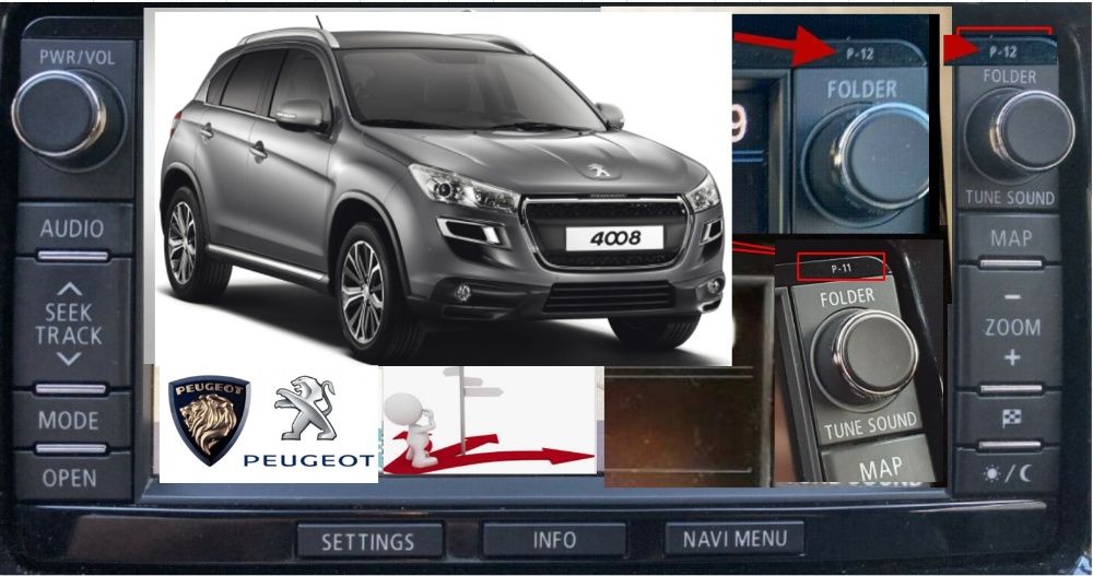 2025 СД карта Citroen C4 Aircross C11 C12 Peugeot 4008 P11 P12 Пежо