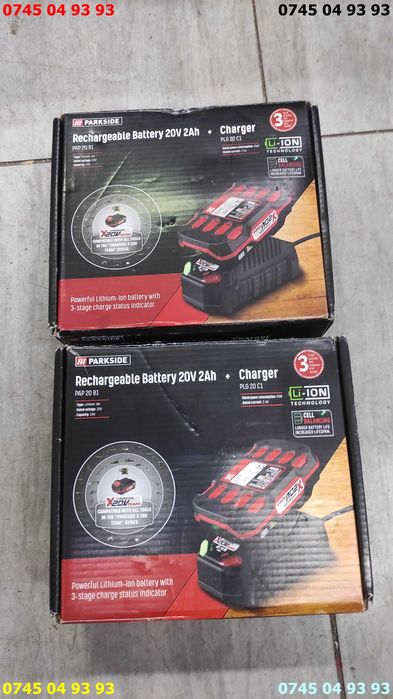 set parkside acumulator PAP20B1 si incarcator PLG20C1 Pret pe ambele