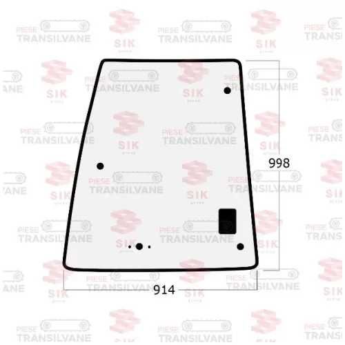 Geam usa superioara stanga CATERPILLAR 998*914 CATERPILLAR 414E