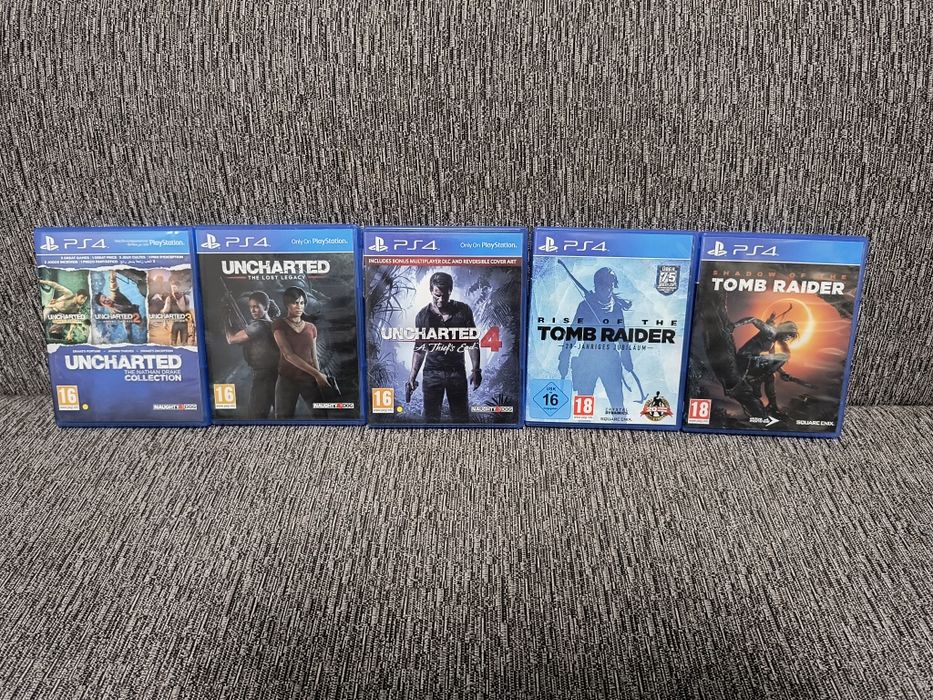 Uncharted collection,4,Lost Legacy Rise,Shadow of the Tomb Raider PS4