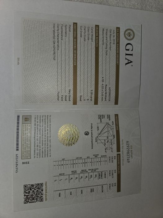 Vand Diamant 0.30 karat