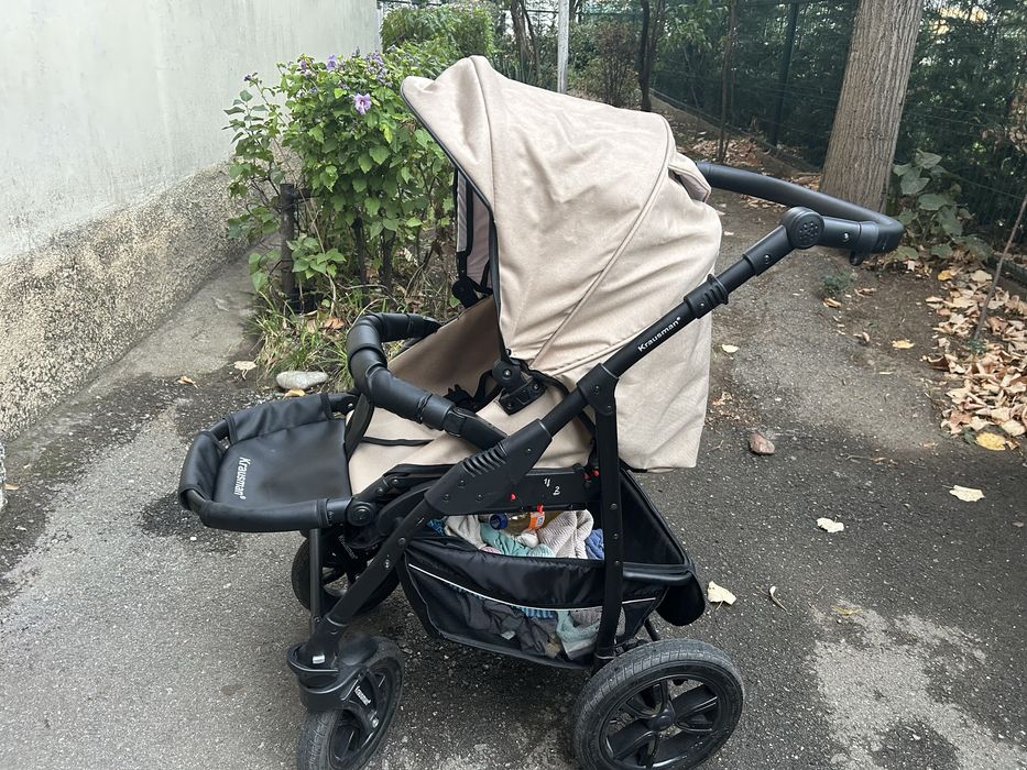 Carucior 3 in 1 Trend Black Beige Prestige - Krausman