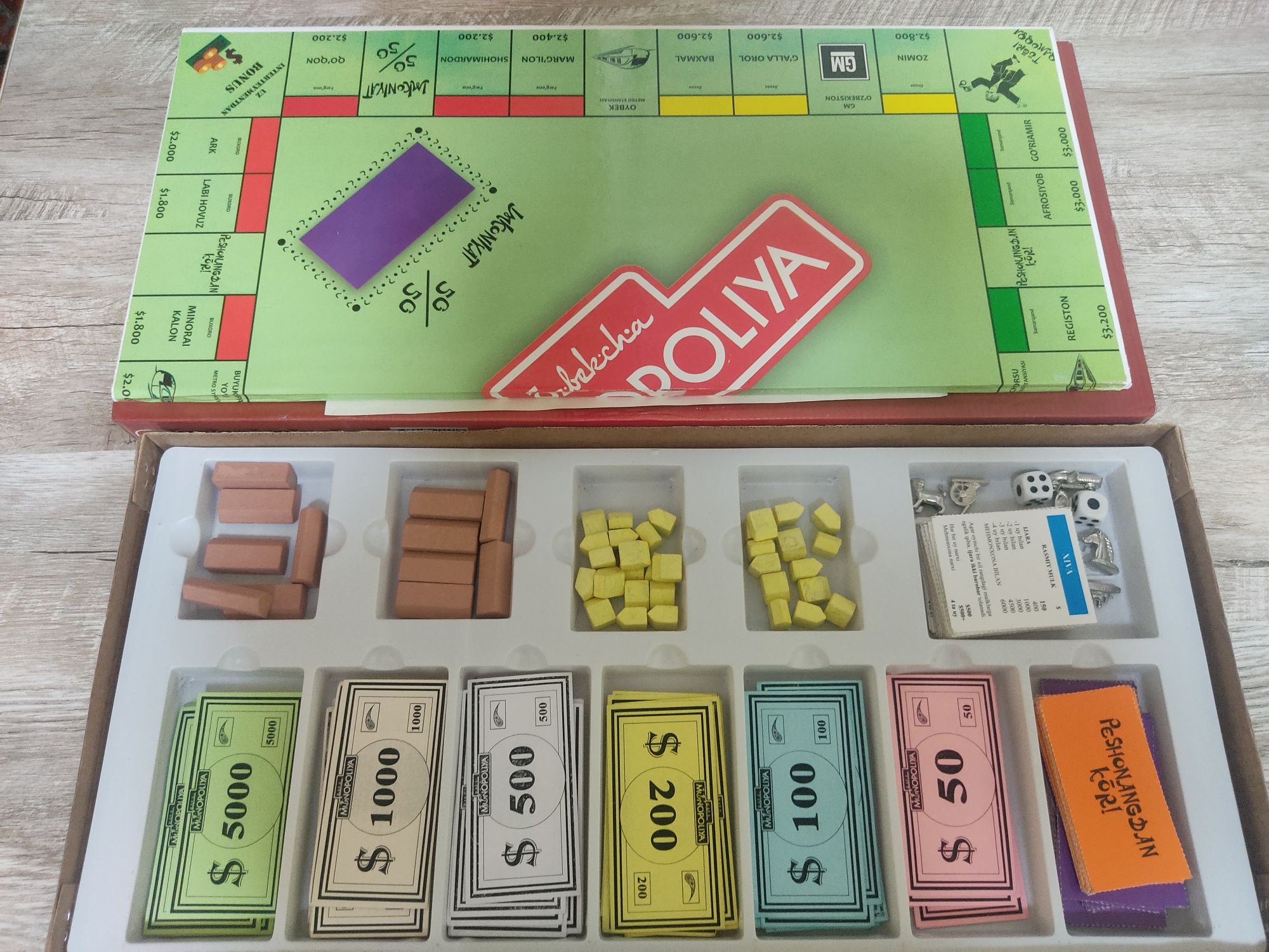 Monopoliya uzbekcha aqlni charxlash uchun narx 200000 kelishiladi
