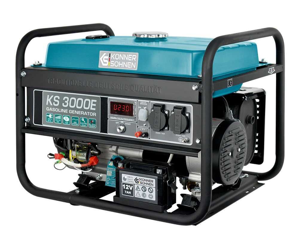 Generator de curent pe benzina monofazat 3.0 kW Konner Sohnen KS 3000E